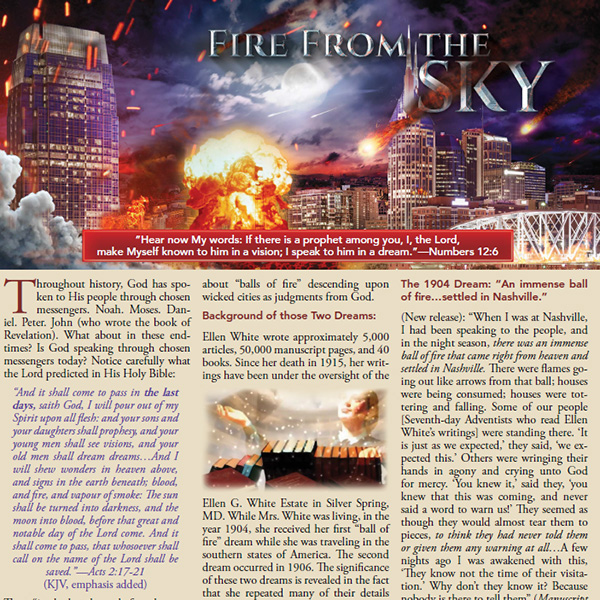 Fire from the Sky Tract by Steve Wohlberg